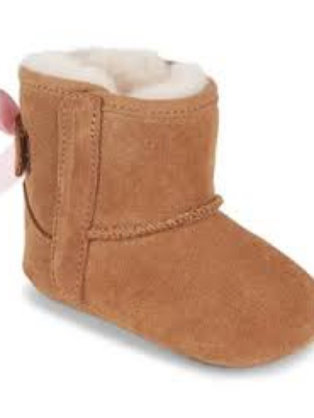UGG Infant Shearling-Lined Suede Bootie in Chestnut